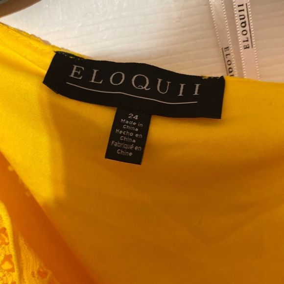 ELOQUII Cutout Crochet Dress Coverup size 24 NWT - Picture 5 of 10